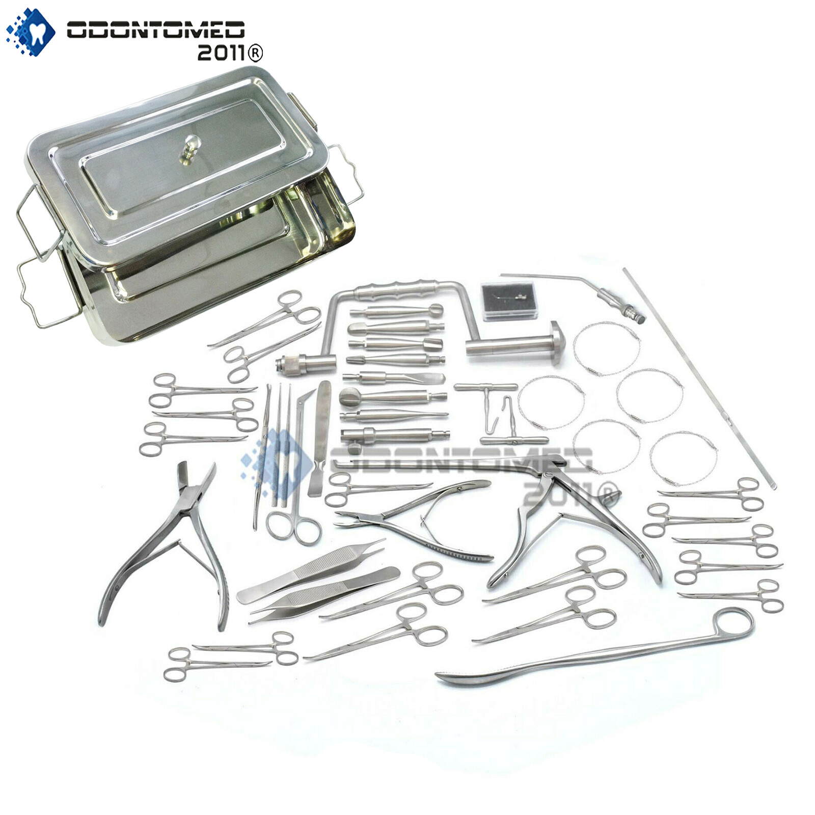 Craniotomy Instruments Set with Sterilization Box Orthopedic Surgical Instrument