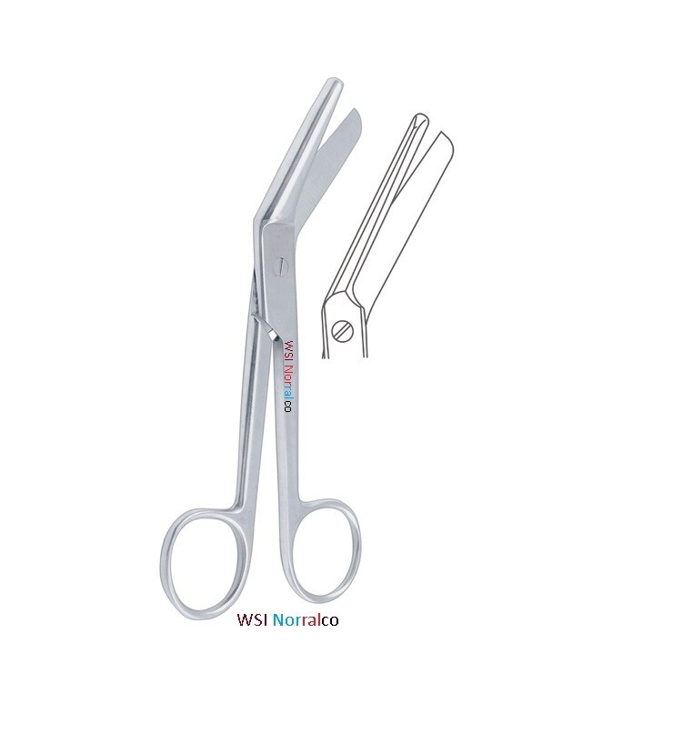 Braun-Stadler Episiotomy Scissor, 8.3/4″, Angled to Side, Lower Guarded Blade
