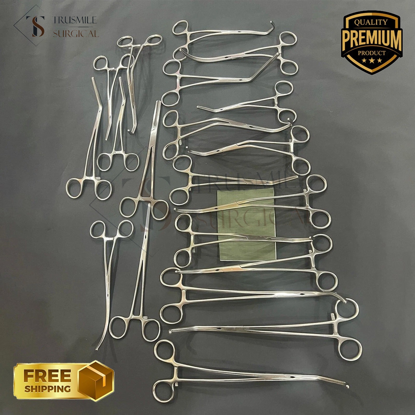 20 PCS SET VASCULAR CLAMPS SURGERY INSTRUMENTS DEBAKY SURGICAL INSTRUMENTS