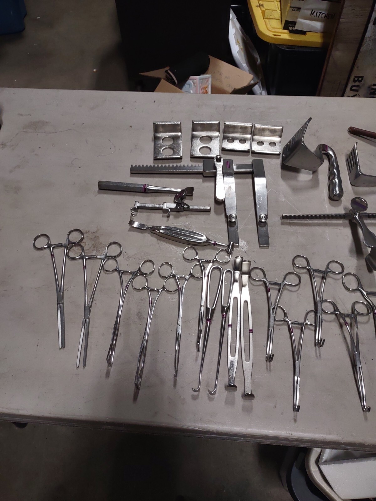 thoracotomy surgical tool lot Mixed brands Sklar Weck Mueller retractor Satinsky