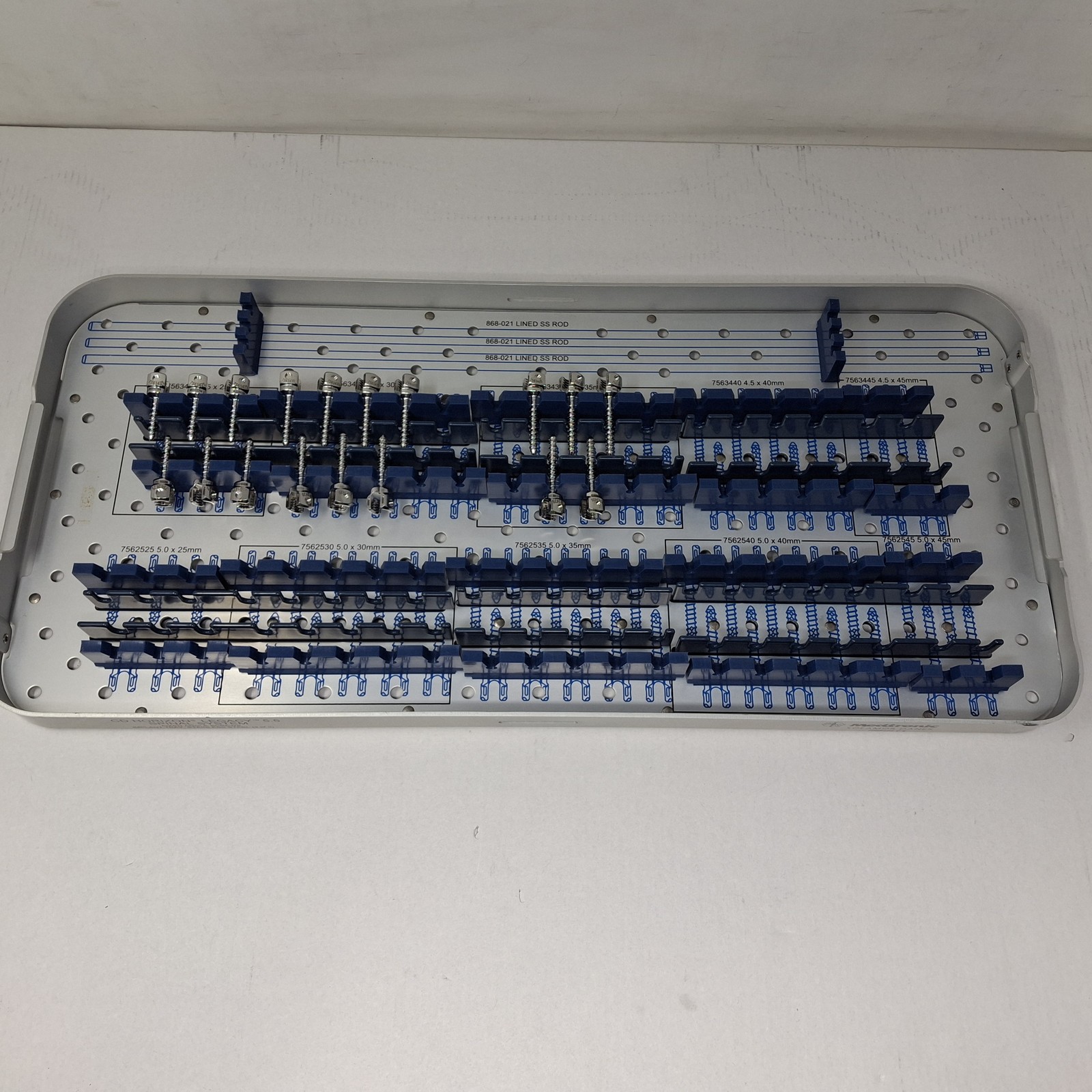 Medtronic CD Horizon Legacy Fixed Angle Screws Implant Tray