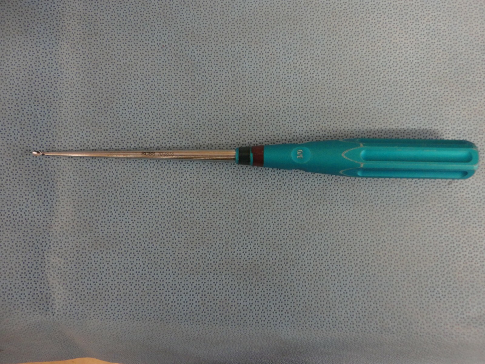 Boss Surgical Orthopedic Angled 3/0 10in Color Lumbar Curette 70-8636