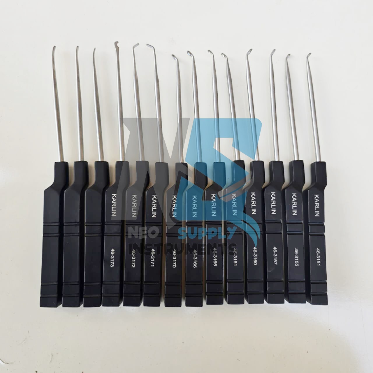 Lot Of 14 Codman Microdiscectomy Karlin Cervical Curettes Set Premium Quality