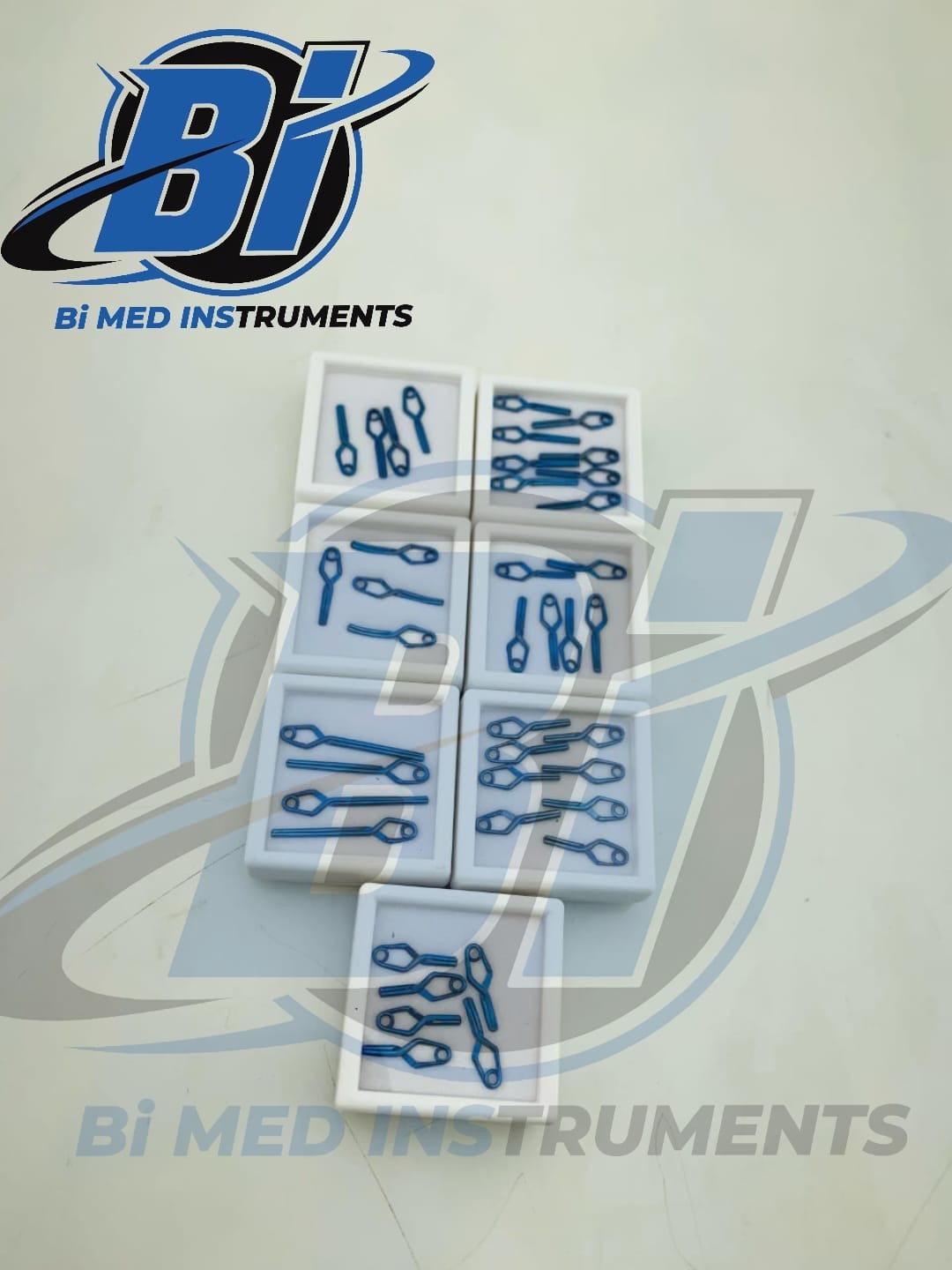 YASARGIL Aneurysm Titanium Blue Clips Neurosurgery Instruments Set Of 40 PCs
