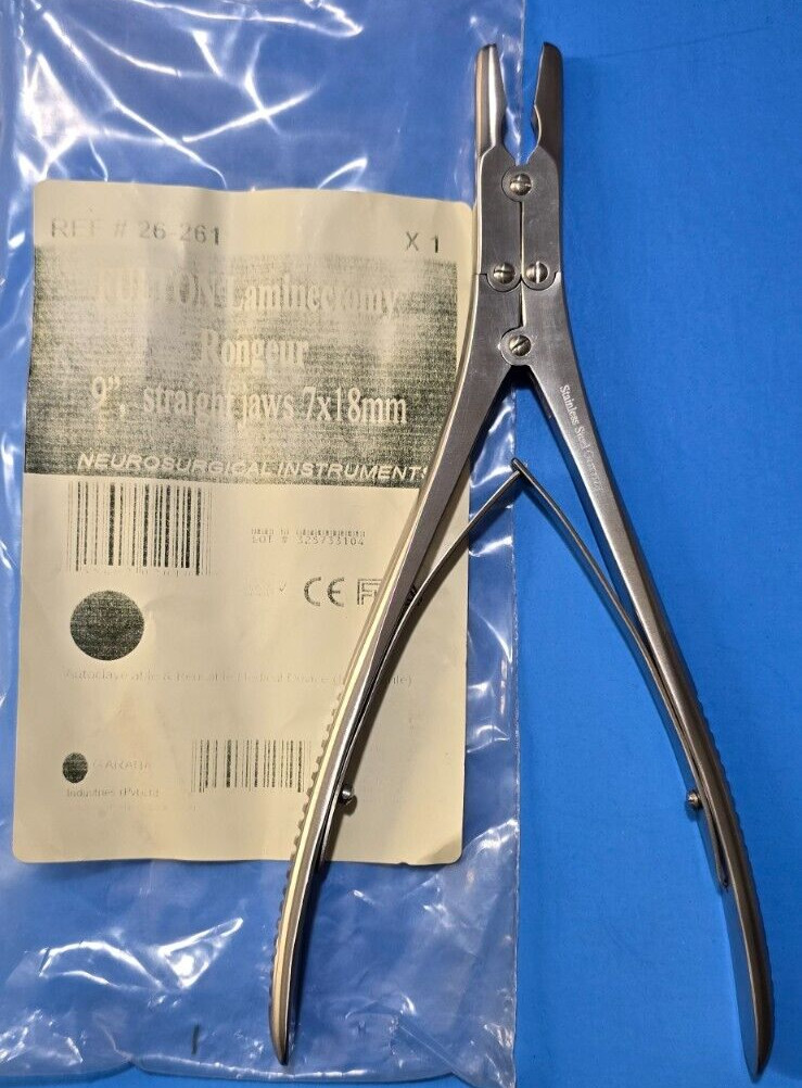 Turtle Surgical Orthopedic FULTON Laminectomy Rongeur 9″ Straight Jaws 7x18mm
