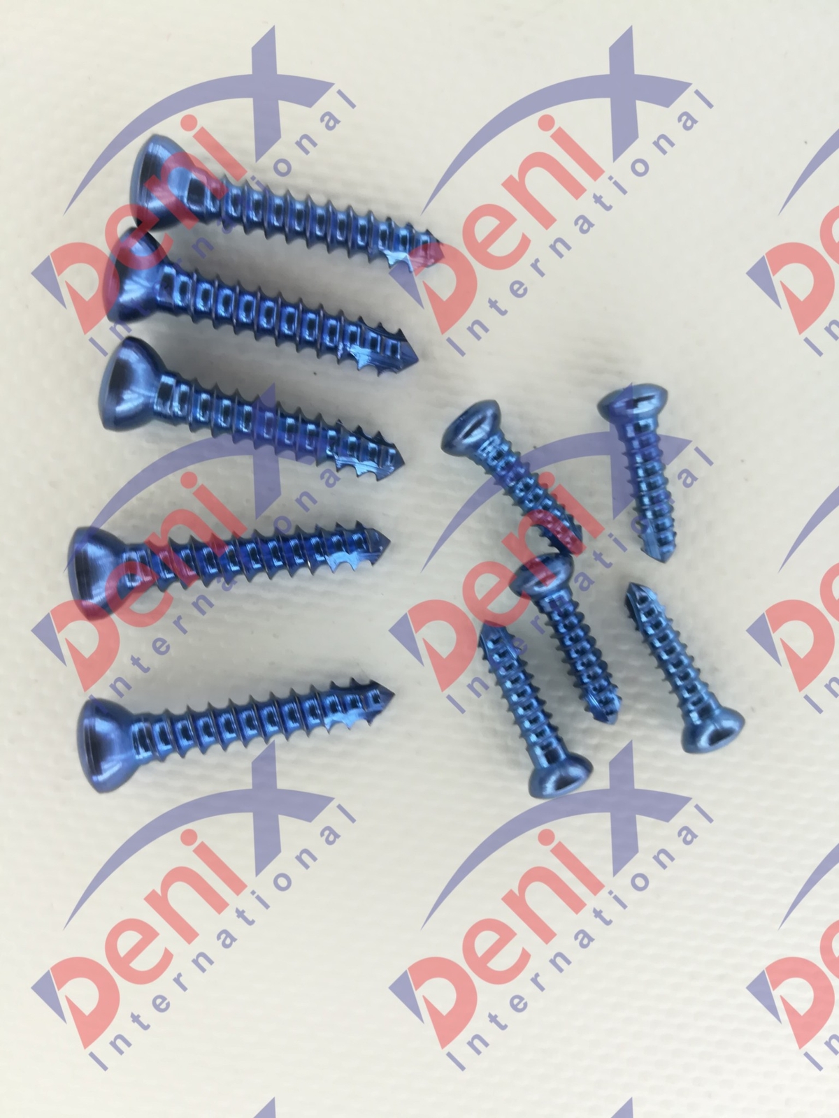 Cortical screws 4.5mm -Self Tapping Titanium 210 Pcs Orthopedic full set