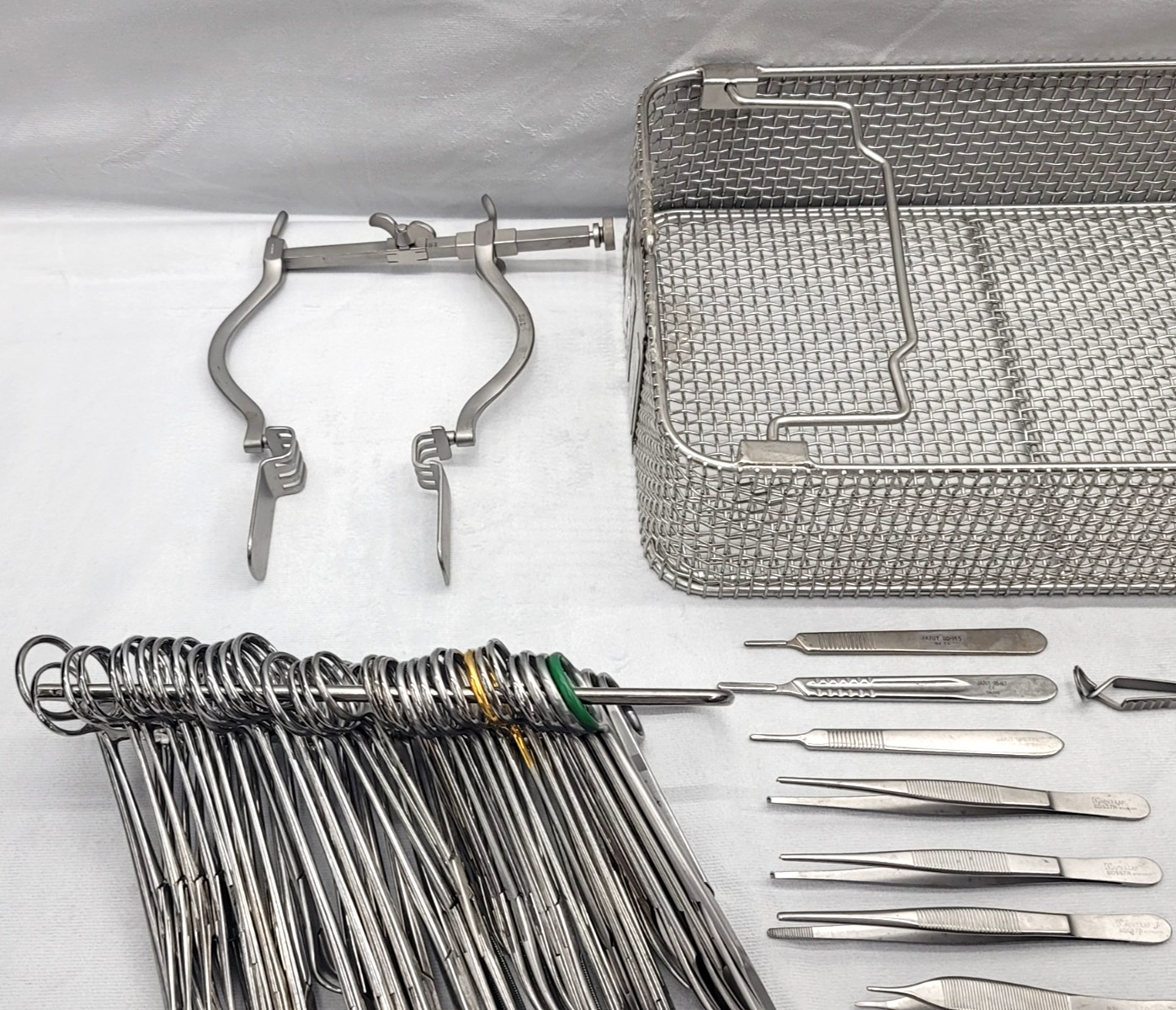 57 Piece General Surgical Set Aesculap Jarit with Basket