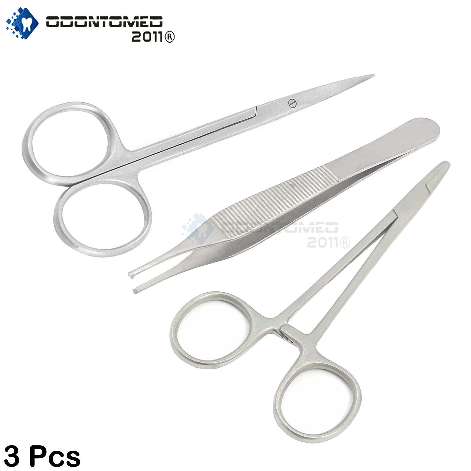 3 PC STUDENT SUTURE SURGICAL PACK SET KIT INSTRUMENTS DS-619