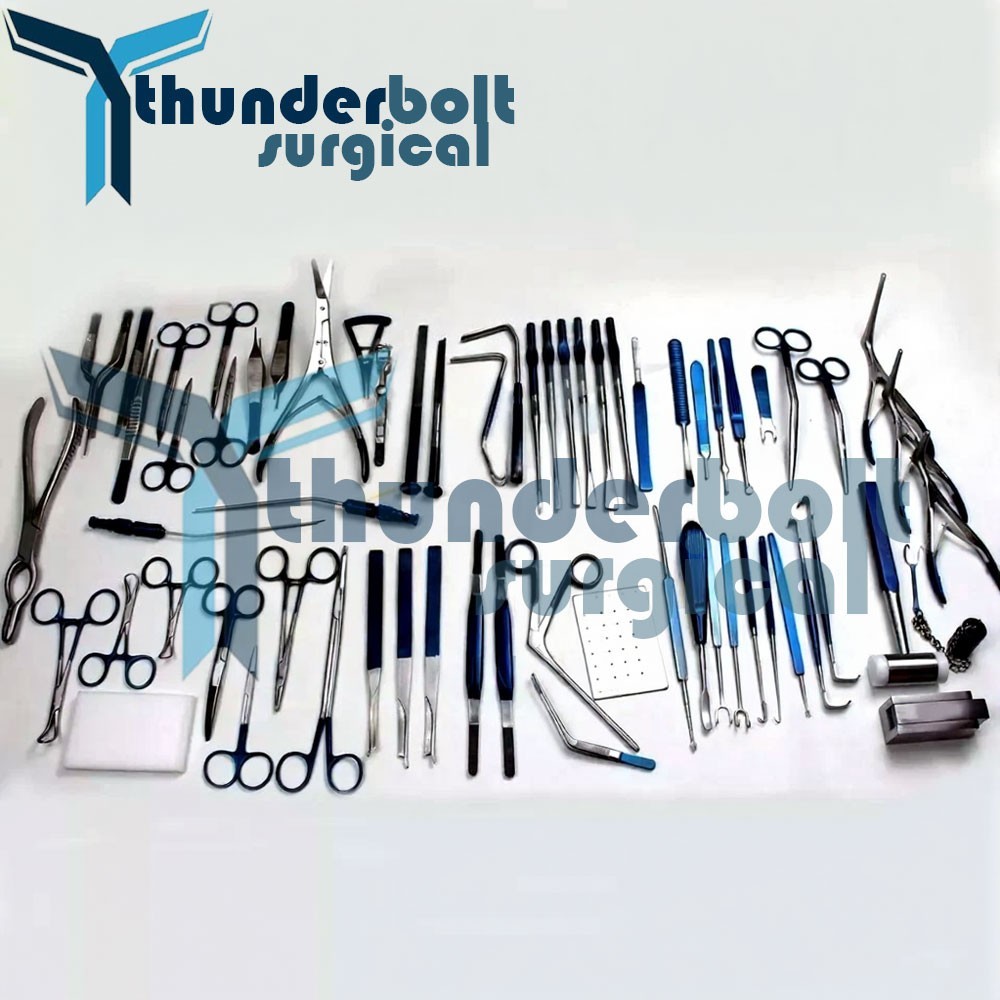 New Rhinoplasty Instruments Set Titanium Coated Nose Surgery set with Box