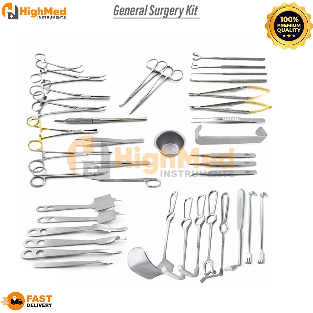 41 Pieces General Surgery Kit Surgical Operating Orthopedic Instruments Set
