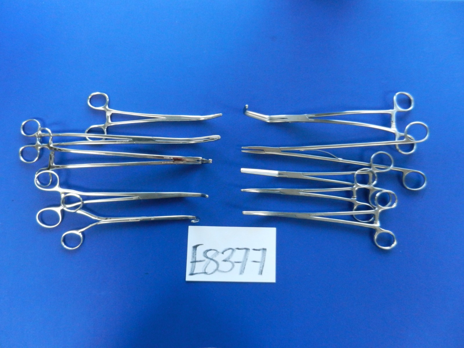 Codman V. Mueller Sklar Lot of 10 Straight & Curved Forceps Approx. 20-30cm Long