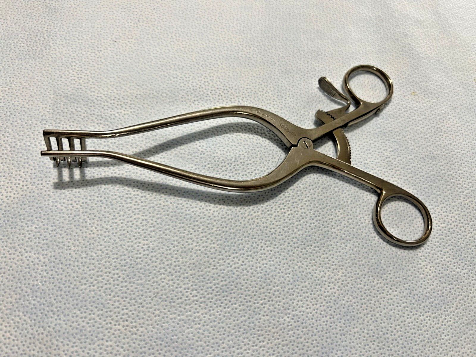 Zimmer 3045-02 Straight Weitlaner Retractor 3X4 Blunt Prongs 7-1/2″ Length