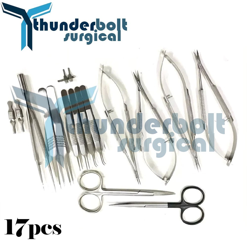 Hand Surgery Basic 17 PCS Set of Micro Surgical Instruments set