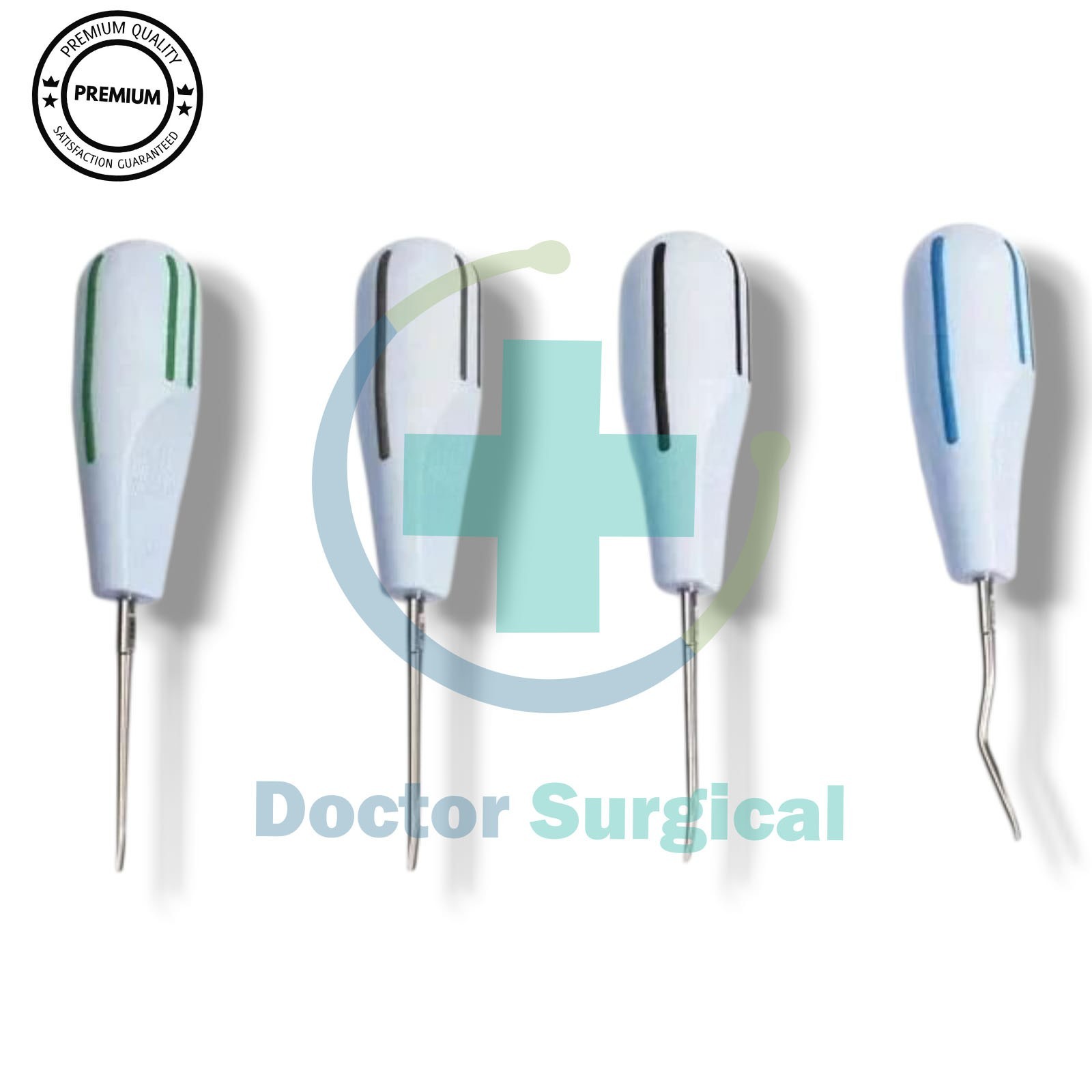 Directa 506333 Luxator Dental Periotomes Short Kit Color Coded