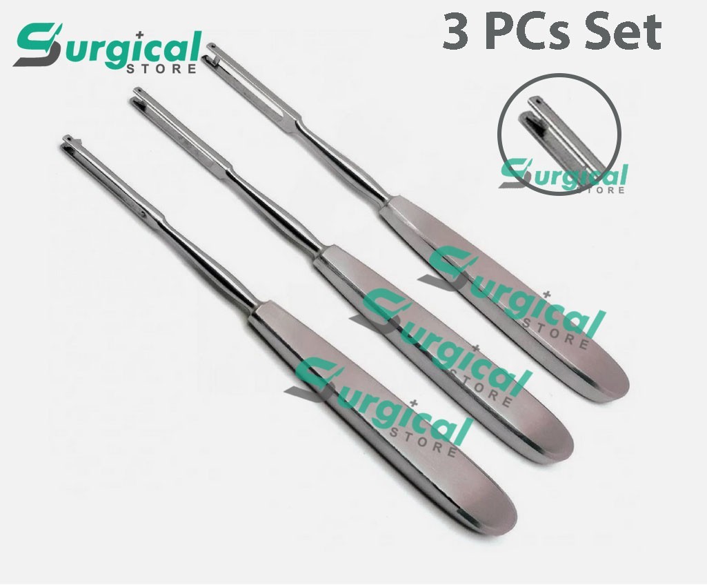 Set of 3 Ballenger Swivel Knife, 7.75, Straight, 3mm wide, Premium SurgicalStore