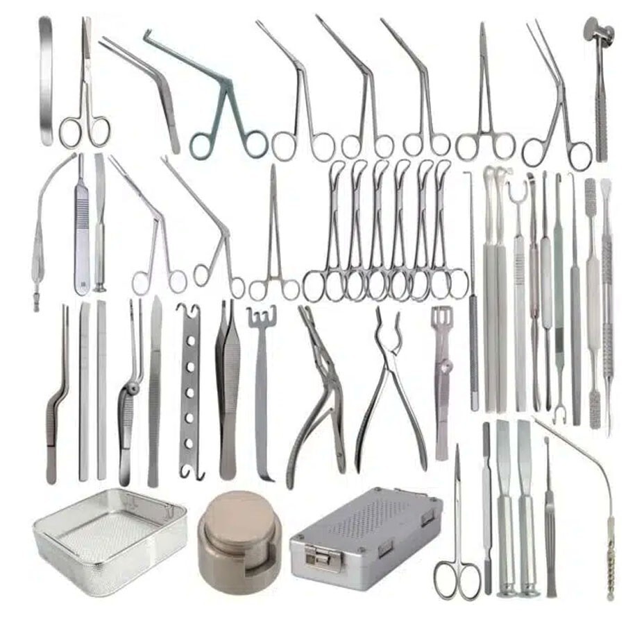 60 Piece Septoplasty Surgical Set for Correct Deviated Septum Nasal Instruments