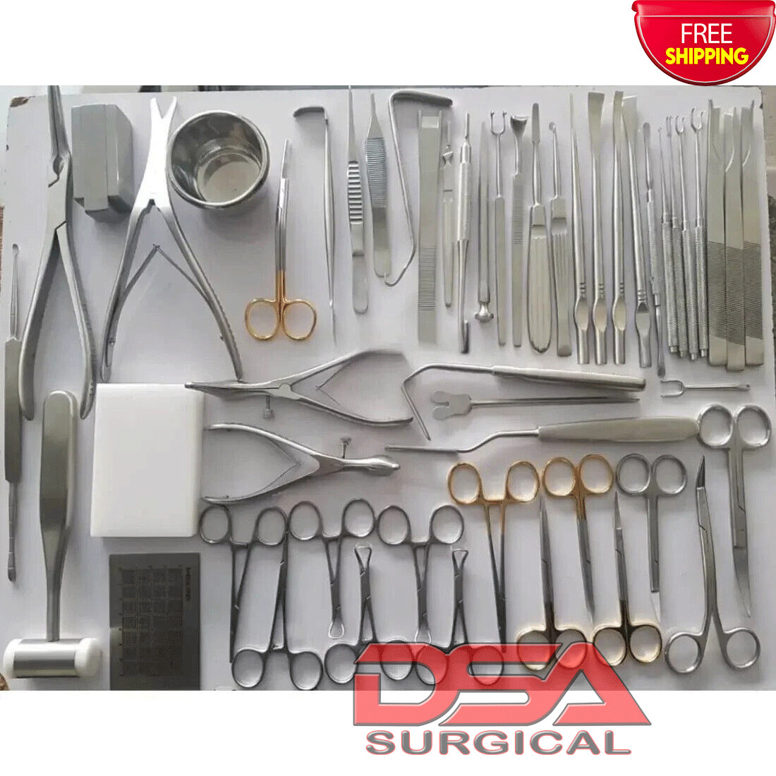 Rhinoplasty set of 53 Pcs, Nose Surgery, Plastic surgery instruments