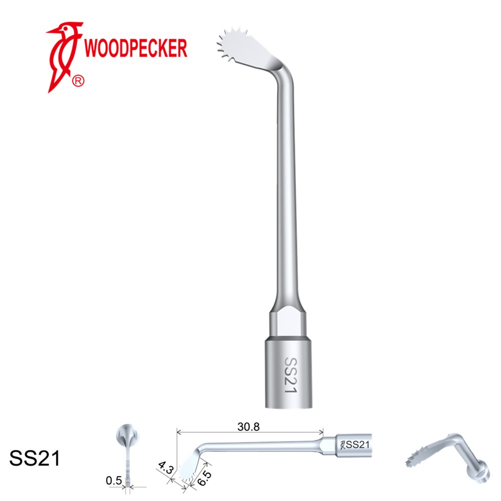 Woodpecker Dental Perio Bone Surgery Tips SS21 for Surgic Smart & Satelec