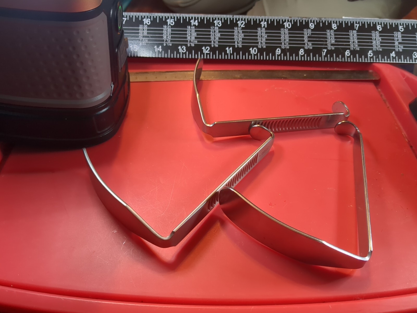 Lot of 3 V Mueller mouth gag tongue depressor MO-142 sz 4, German
