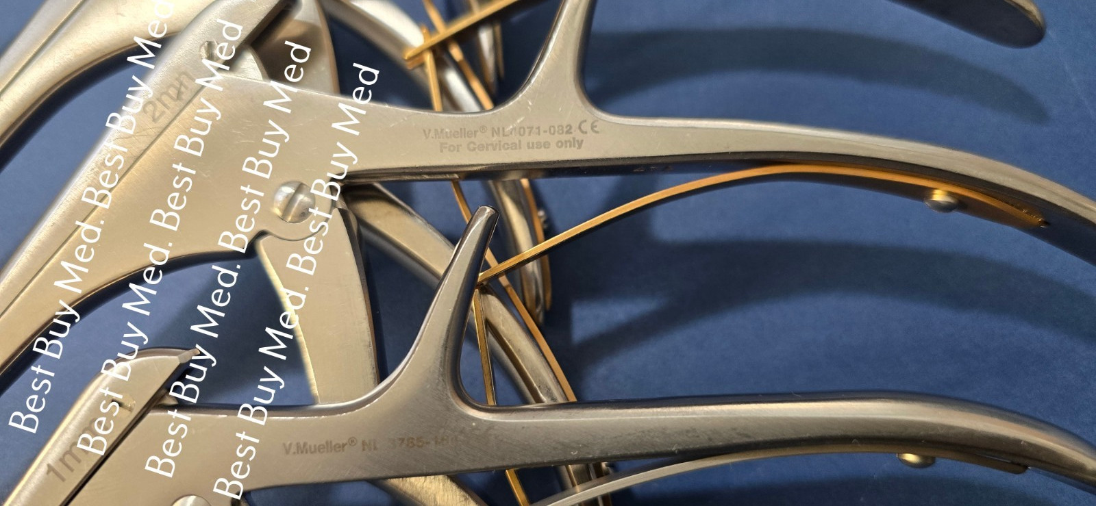 V.Mueller Surgical Orthopedic Kerrison Rongeurs 1,2,3,4,5,6mm 8″ Shaft 40 degree