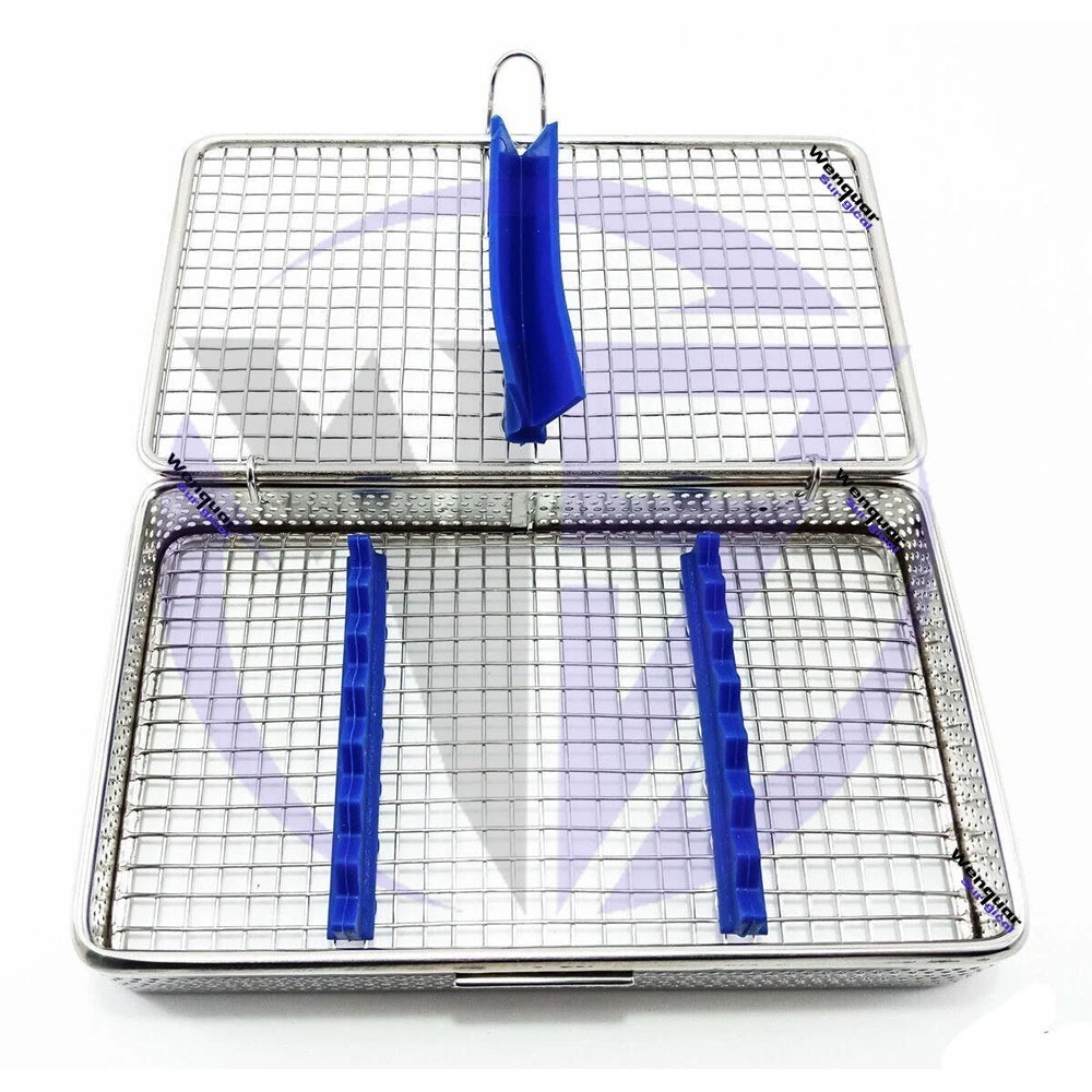 Sterilization Cassette Rack Tray Surgical Dental 10 Pcs Holding