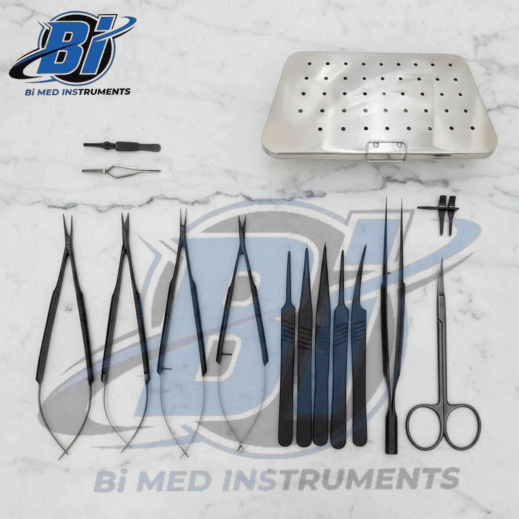 Hand Surgery Basic Set of Micro Surgical Instruments Stainless steel + Free box