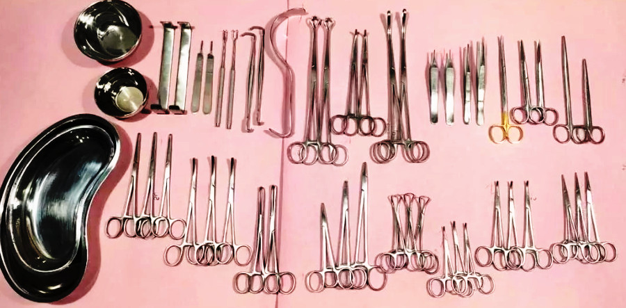 50Pcs General Surgery Basic Laparotomy Surgical Instruments Set