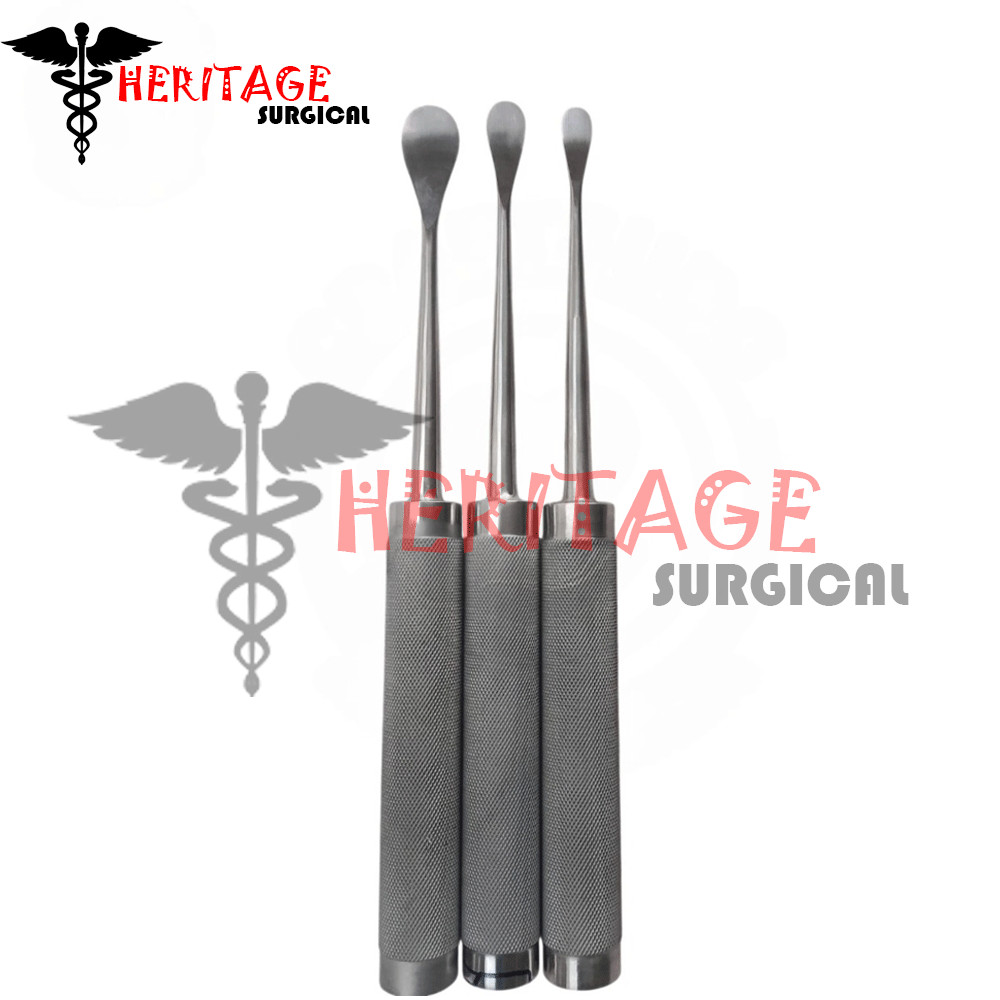Cobb Spinal Elevators Curved Set Of 3 Orthopedic Surgery Surgical Instruments