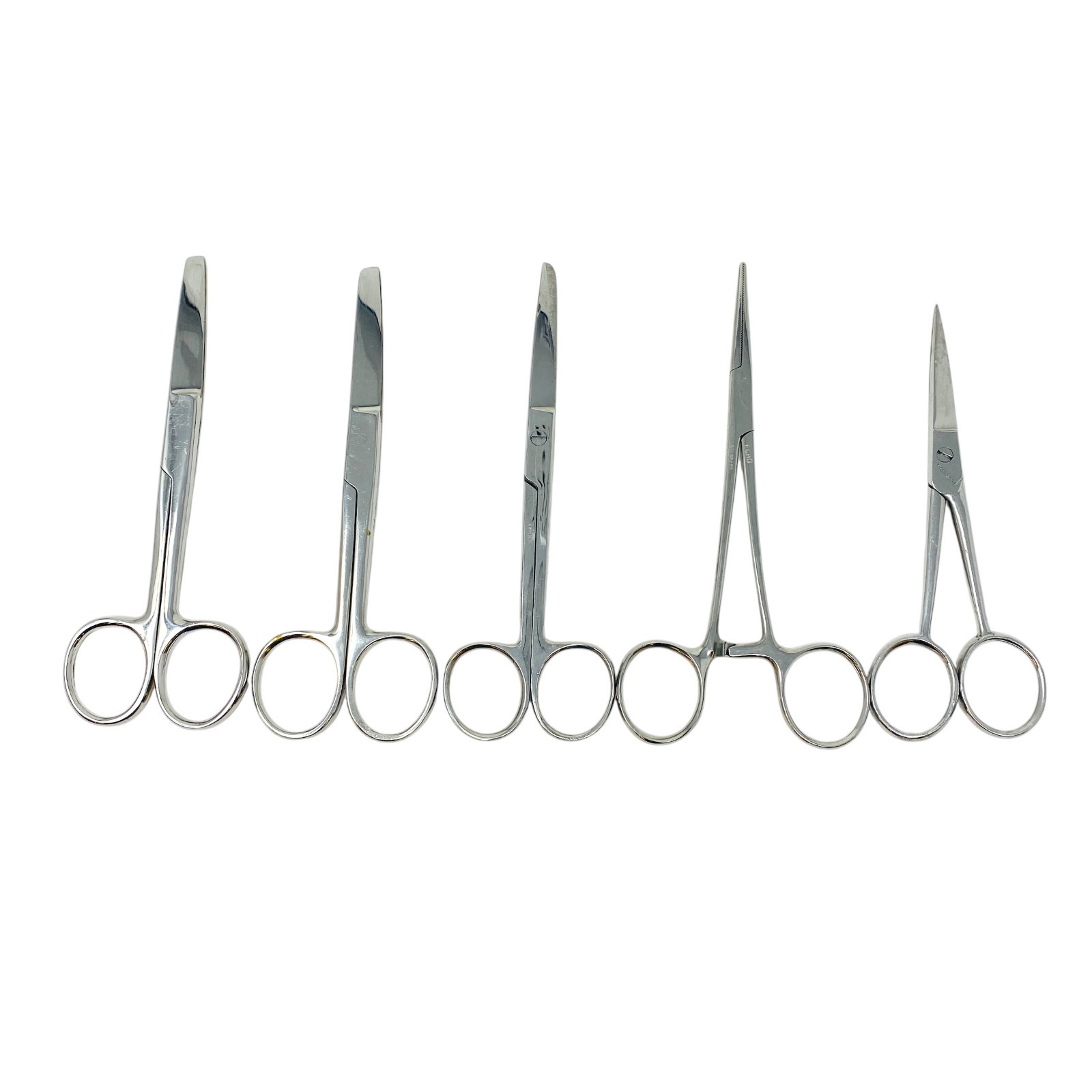 Vantage V95-16, Echo and Assorted Brands Medical Scissors & Hemostat Lot 5 Pcs
