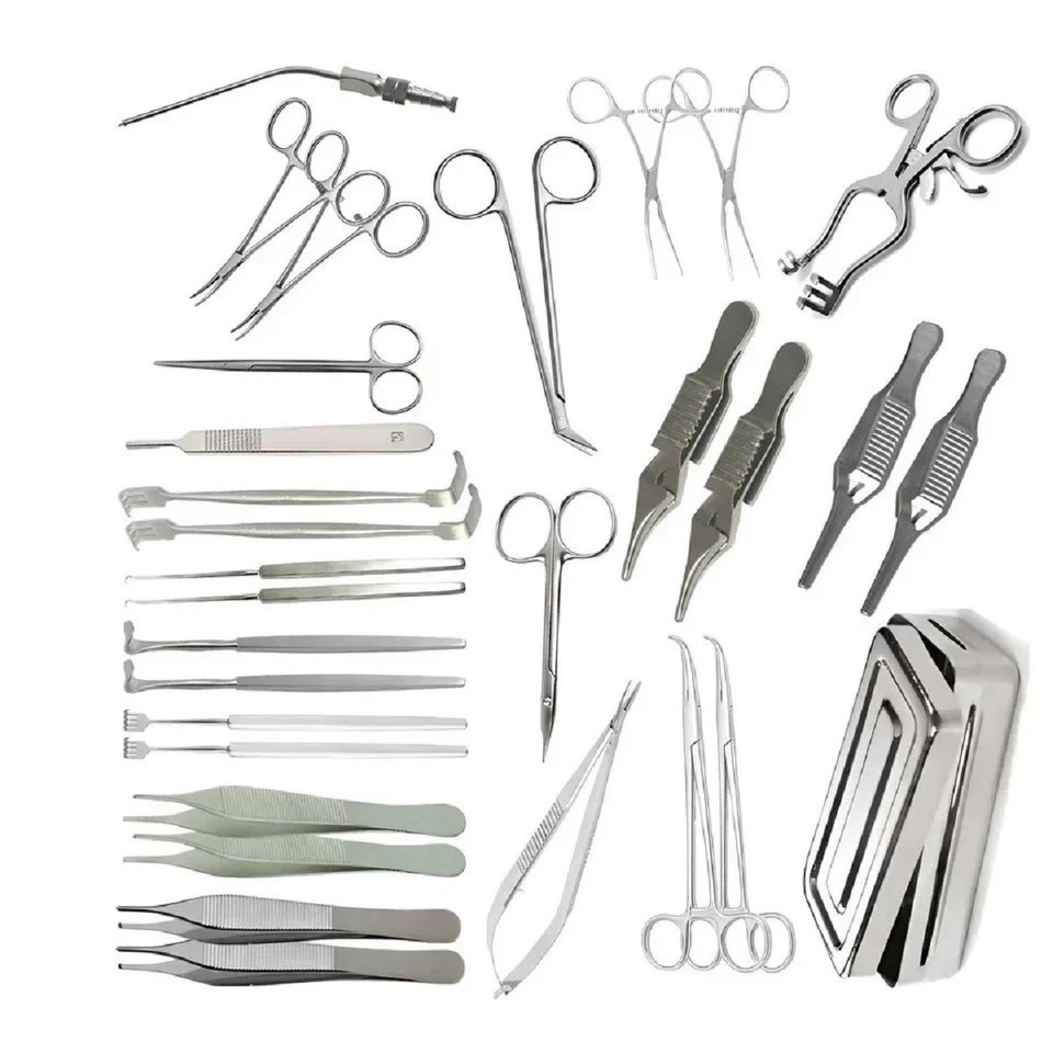 AV Fistula Surgery Set 30 Pcs Stainless Steel Vascular Surgical Instruments set