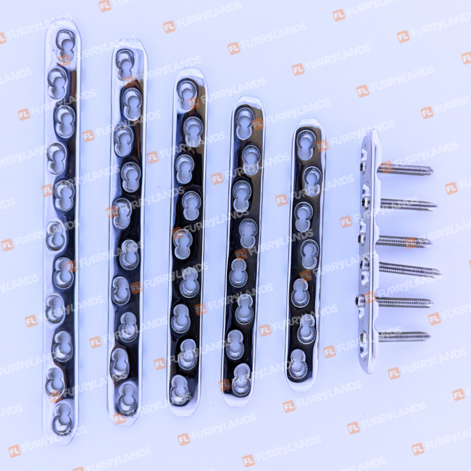 Broad Locking Plates 5-14 Hole & Self Tapping Screws 117 PCS Set SS 316-L