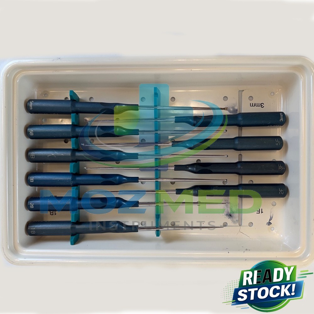 Set of 11 Codman MicroSect Curettes MIS Spine Curettes Cervical Neuro Orthopedic
