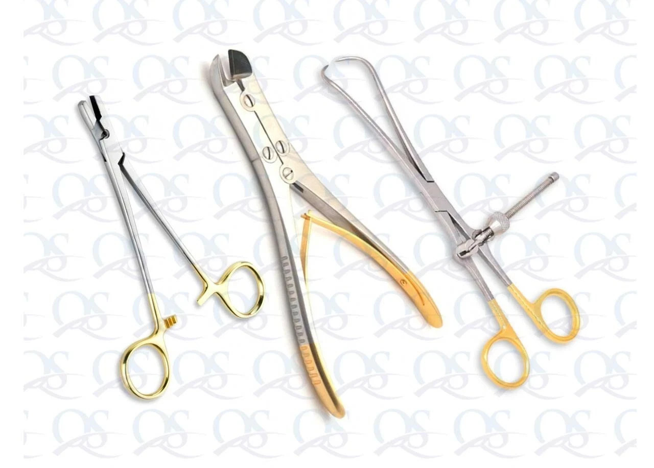 TC Wire Cutter, Wire Twister, Bone Forceps Set of 3 PCs Orthopedic Instruments