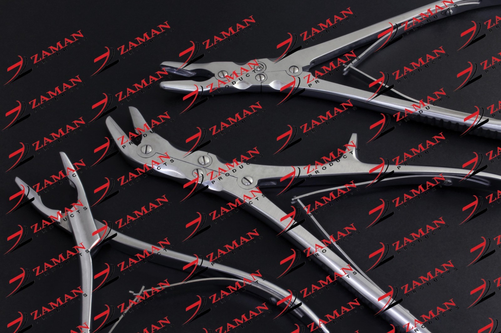 Stille Luer Bone Rongeur 3 PCs Set Orthopedic Instruments By Zaman Products