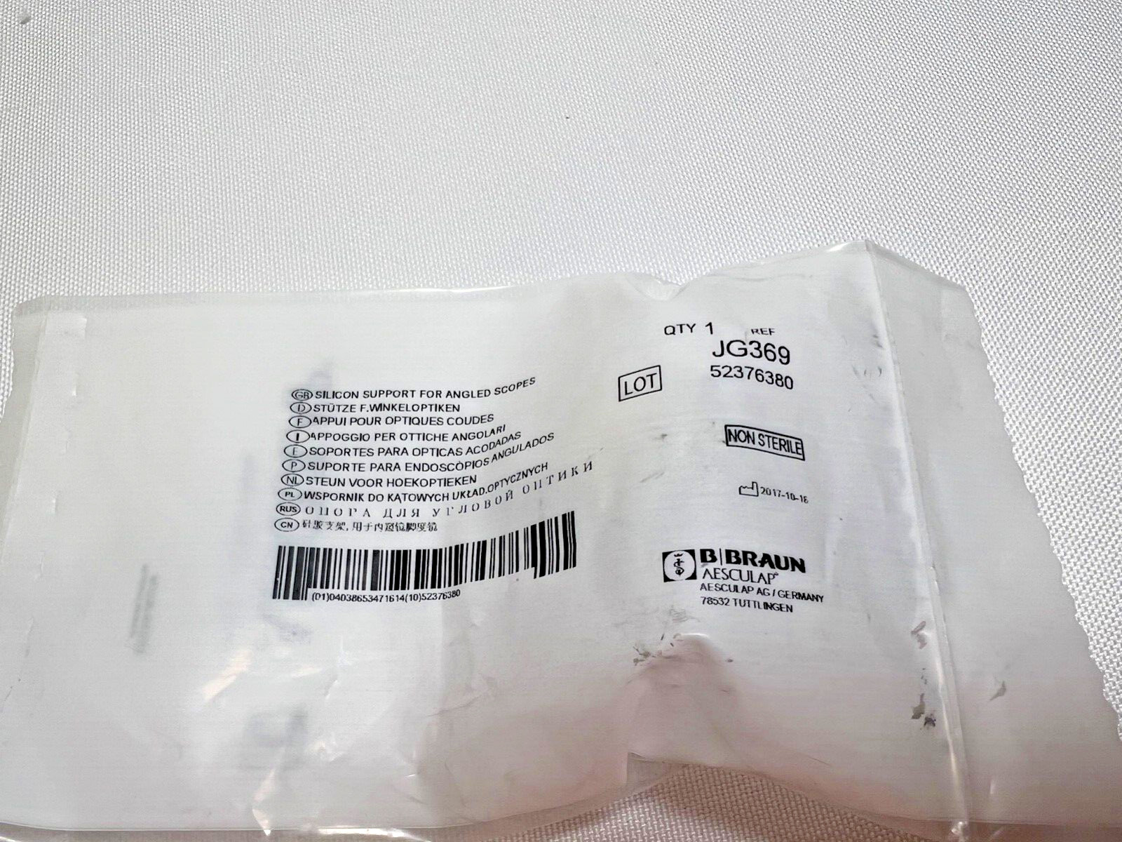 Aesculap JG369 Silicone Support For Angled Scopes, Eyepiece Holder, Endoscopy