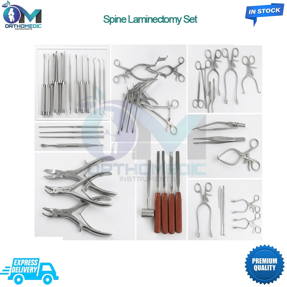 Spine Laminectomy Set 45 Pcs Complete Orthopedic Surgical Instruments set