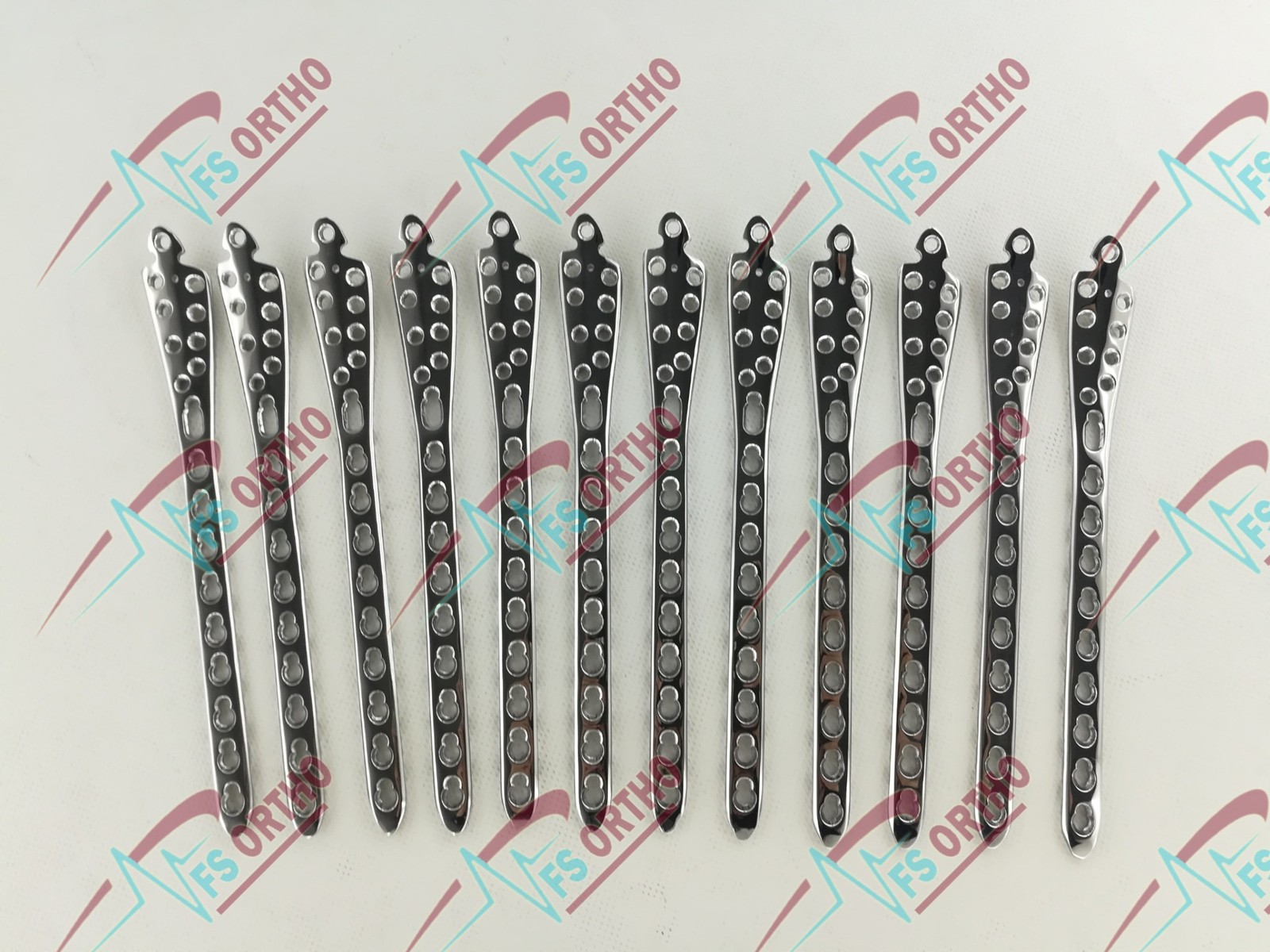Dïstal TïbIa Locking 4 to 12 Hole Plates L& R (18 Pcs) Stainless Steel 316L