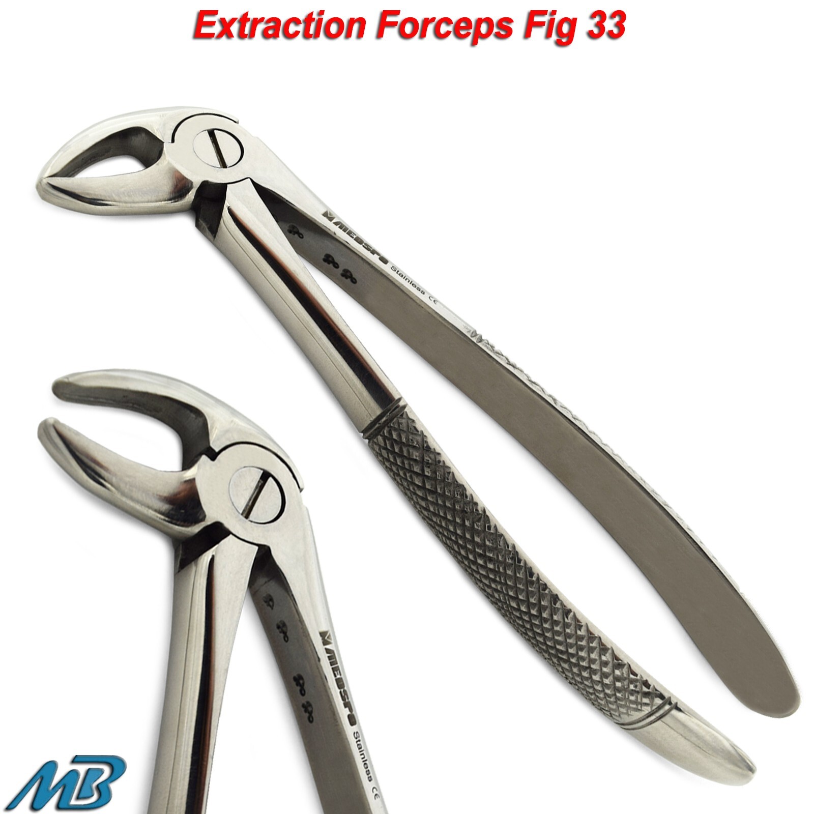 Tooth Extraction Forceps Fig 33 for Lower Roots Extracting Teeth Dental Forceps