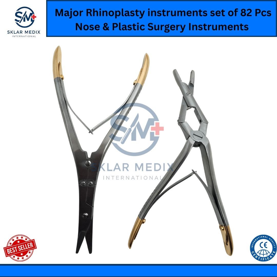 Major Rhinoplasty Instruments Set 82 Pcs Nose Plastic Surgery Surgical Tools Kit