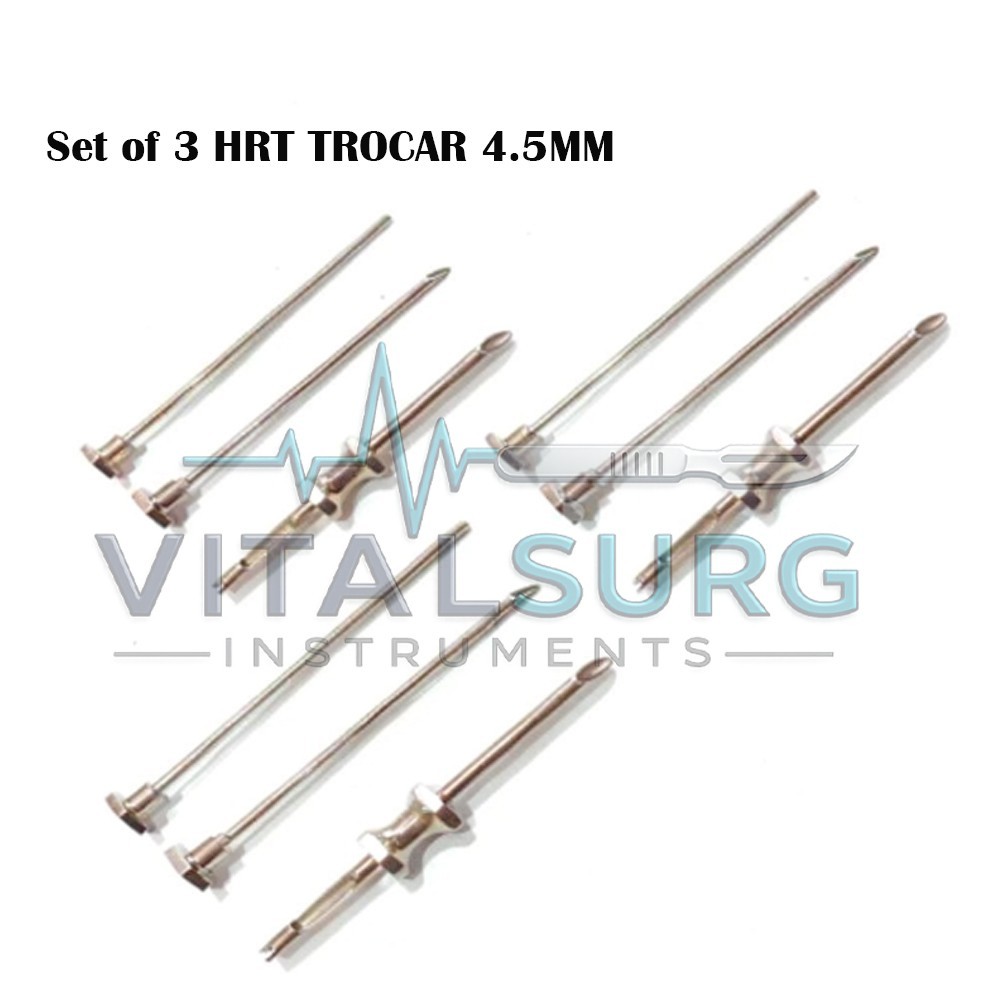 6 Sets of HRT TROCAR 3.5mm And 4.5mm Cannula & Obturator