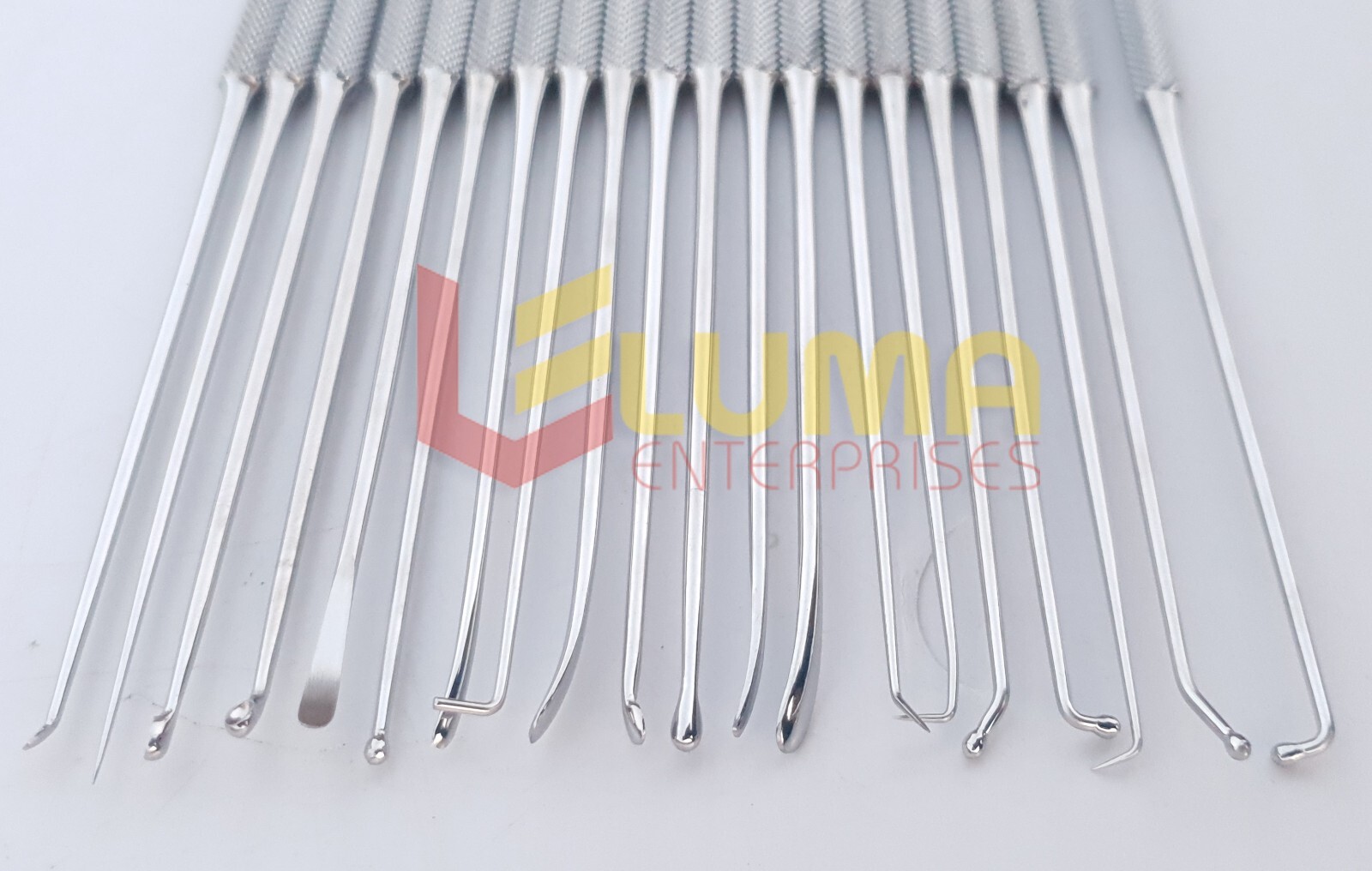 Rhoton Micro Dissector Expanded 20 PCS Set of Stainless Steel with steel case MT