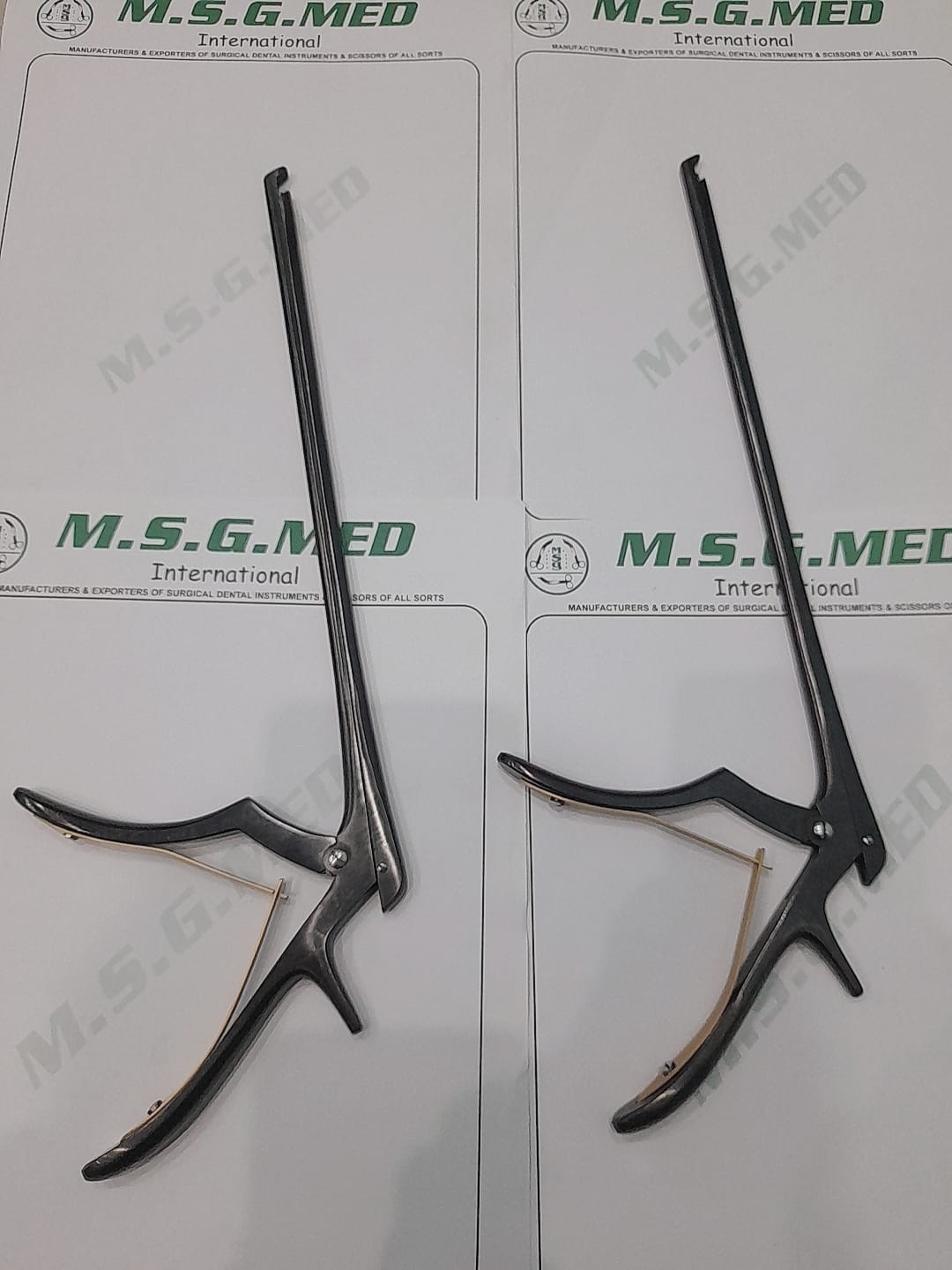 Black Line Kerrison Laminectomy Punch 40° Upward Jaw TC Bone Ejector 1-6mm