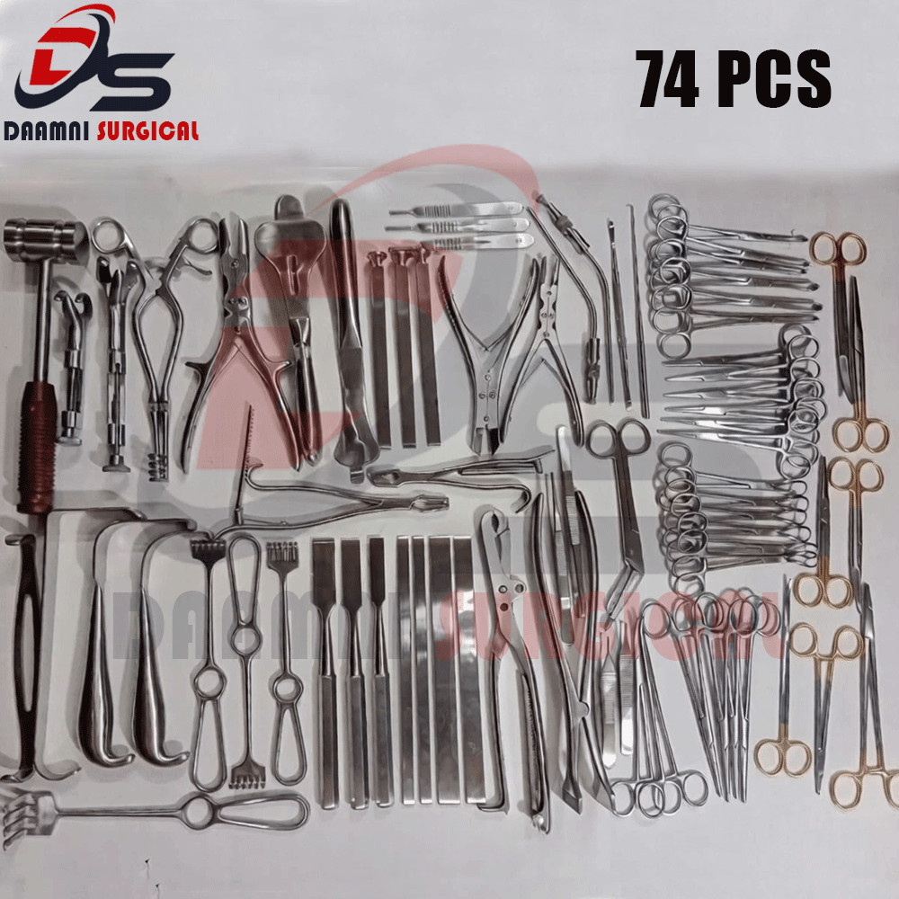 Orthopedic Basic Major Orthopedic Lot Of 74 Pcs Set Surgical Instruments
