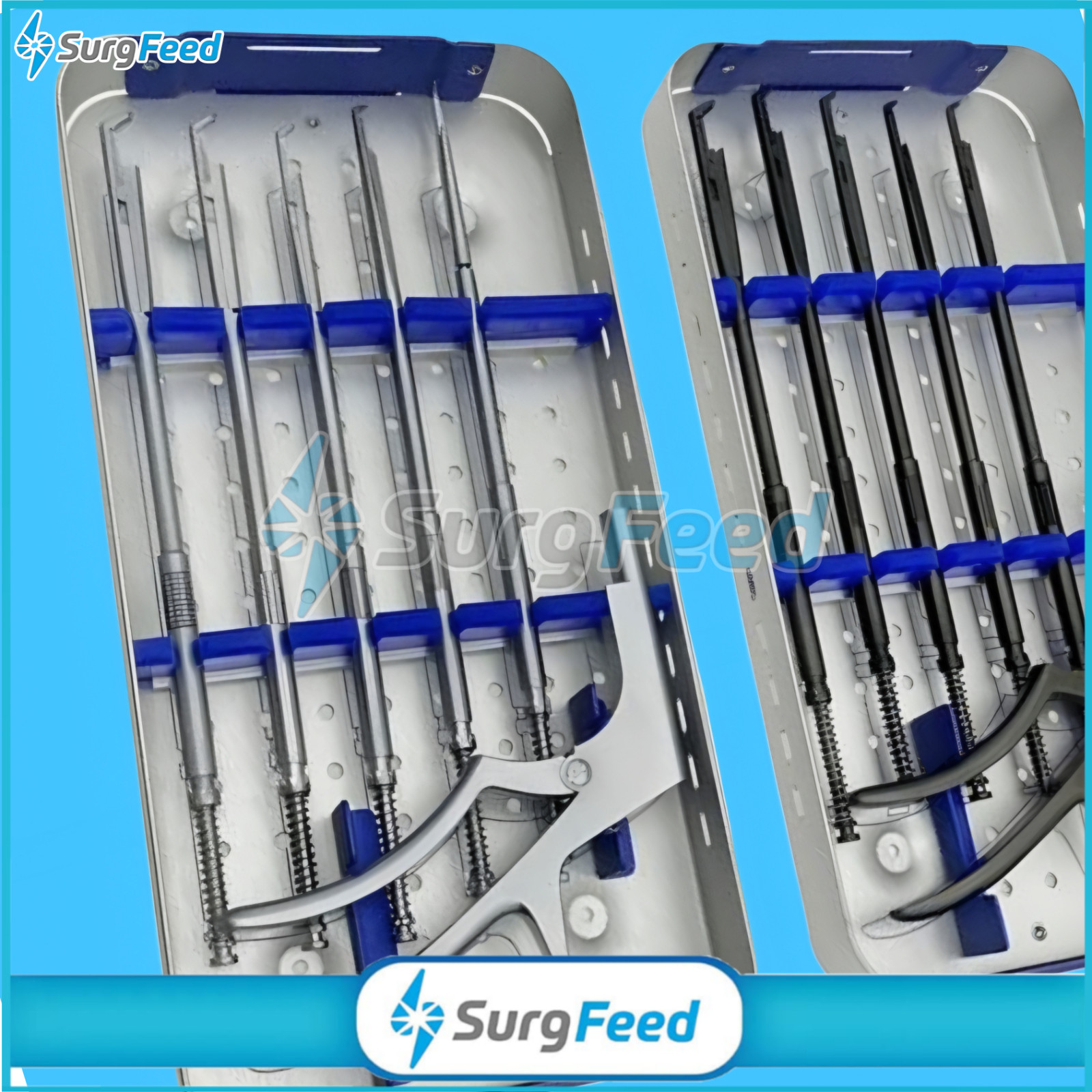 Interlaminar Spine Surgery Rongeur Endoscopic Bite Size 1 to 5mm Set