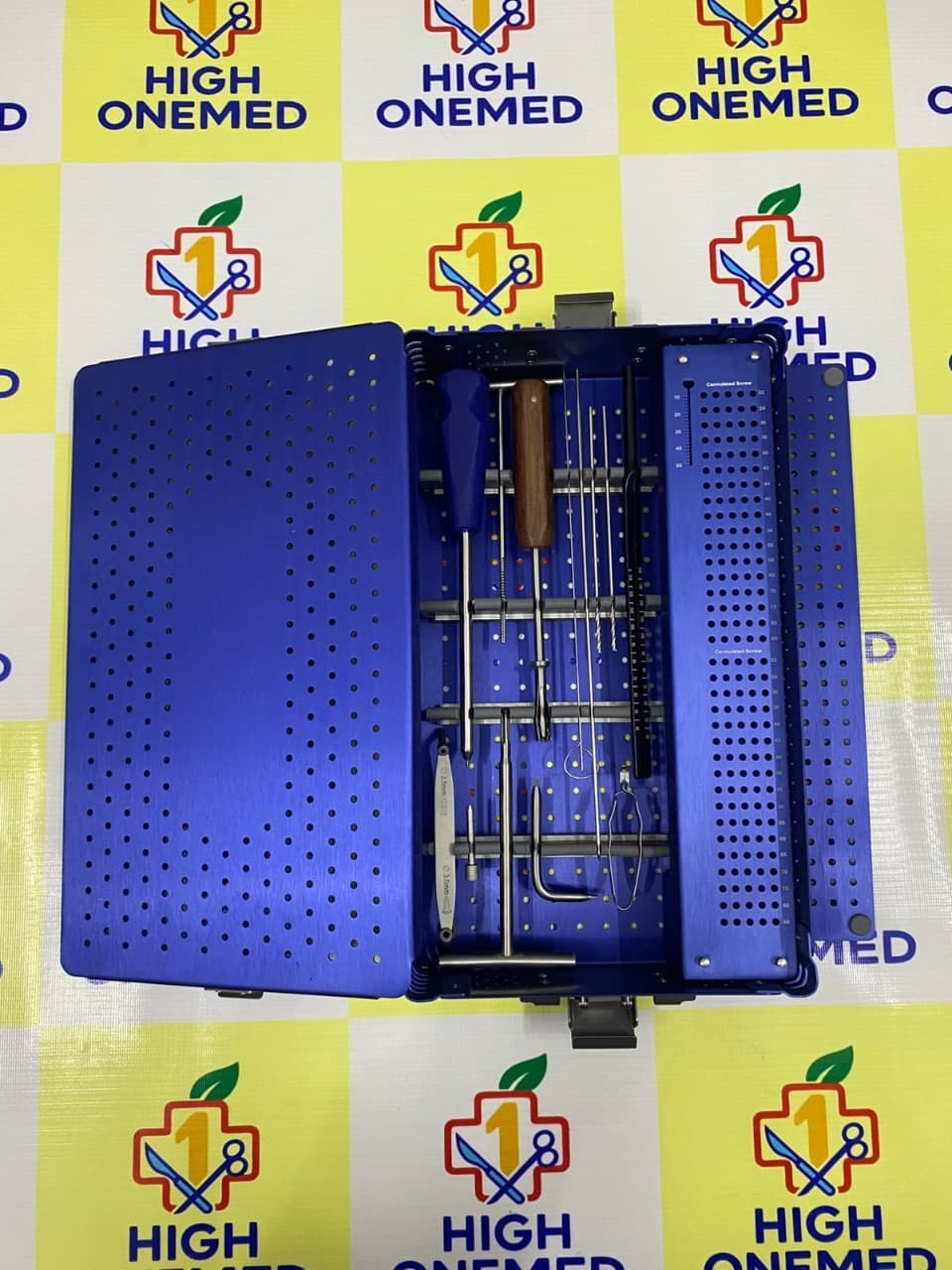 4.0mm Cannulated Screw Instruments Set With Aluminum Box High Quality