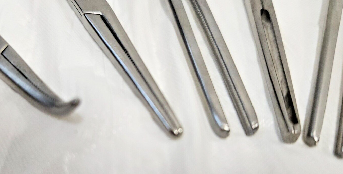 Lot of 8 Pilling / Weck Surgical Medical Forceps -Cpix4info