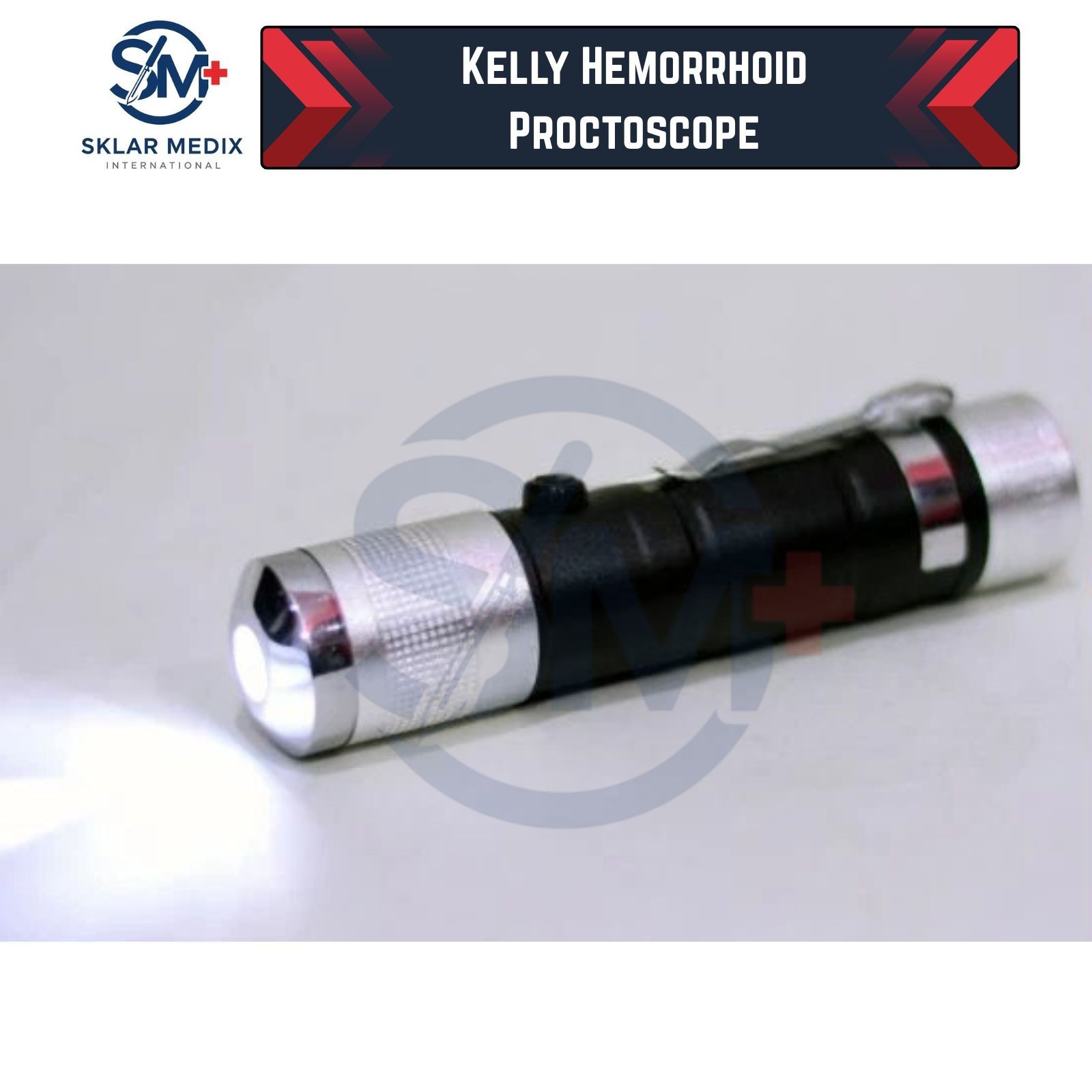 Kelly Hemorrhoid Proctoscope Light Source Rectal Anoscope Surgical Instruments |