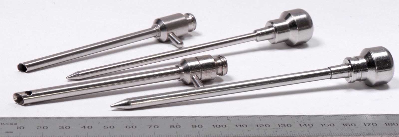 Lot of 2 Operative Cannulas 4.5mm 5.5mm w/ Trocar Obturators Surgical Dyonics