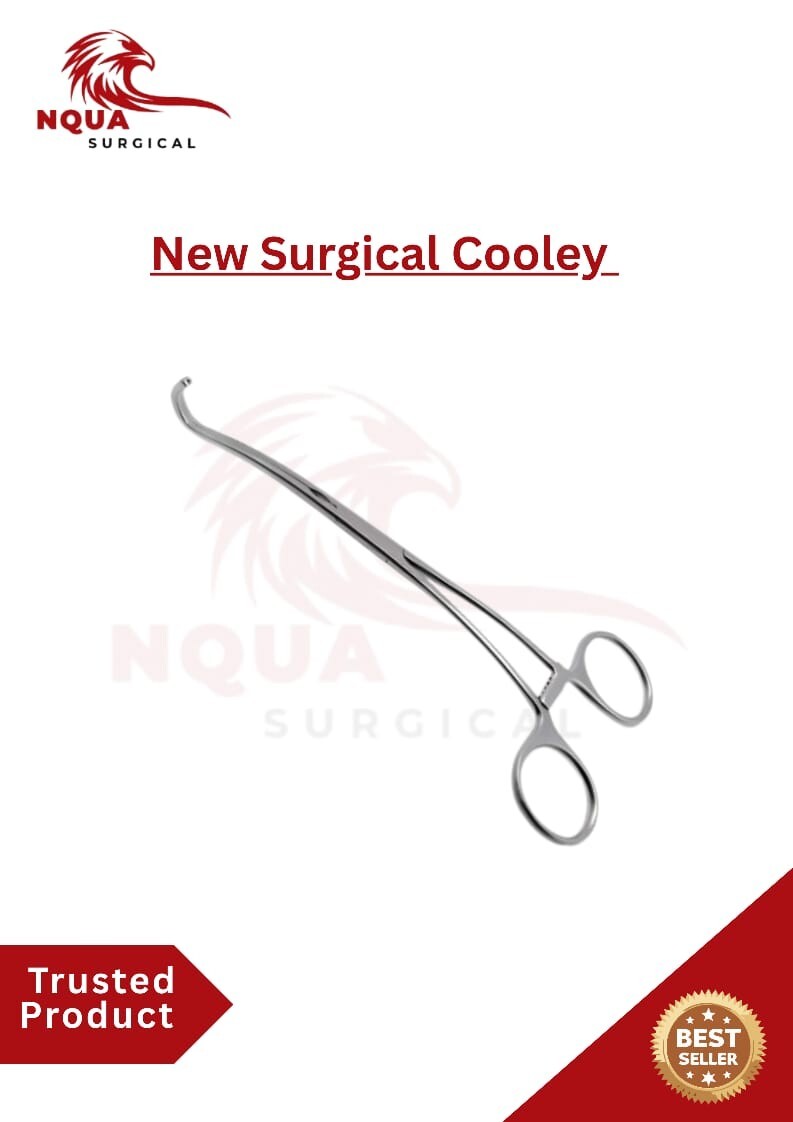 6.5” Cooley Vascular Clamp – Pediatric Surgical Forceps – High Quality Instrumen