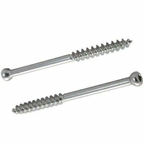 Cancellous Screw 4.0mm Dia. Short Thread S.S. Orthopedic Instrument Pack Of 25